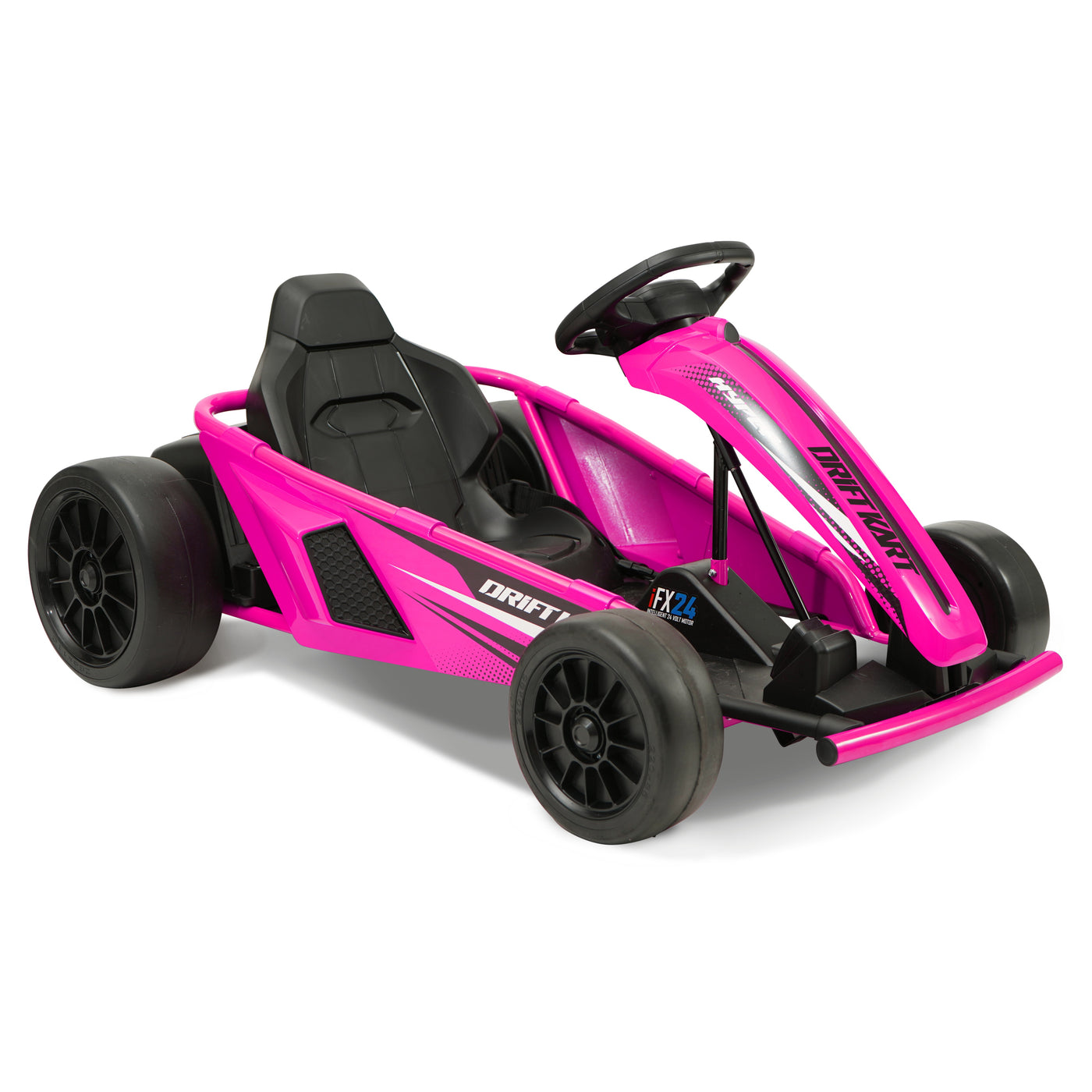 Hyper Toys 24V Go Kart Ride On, Pink, Recommended for Ages 8 to 14 Years