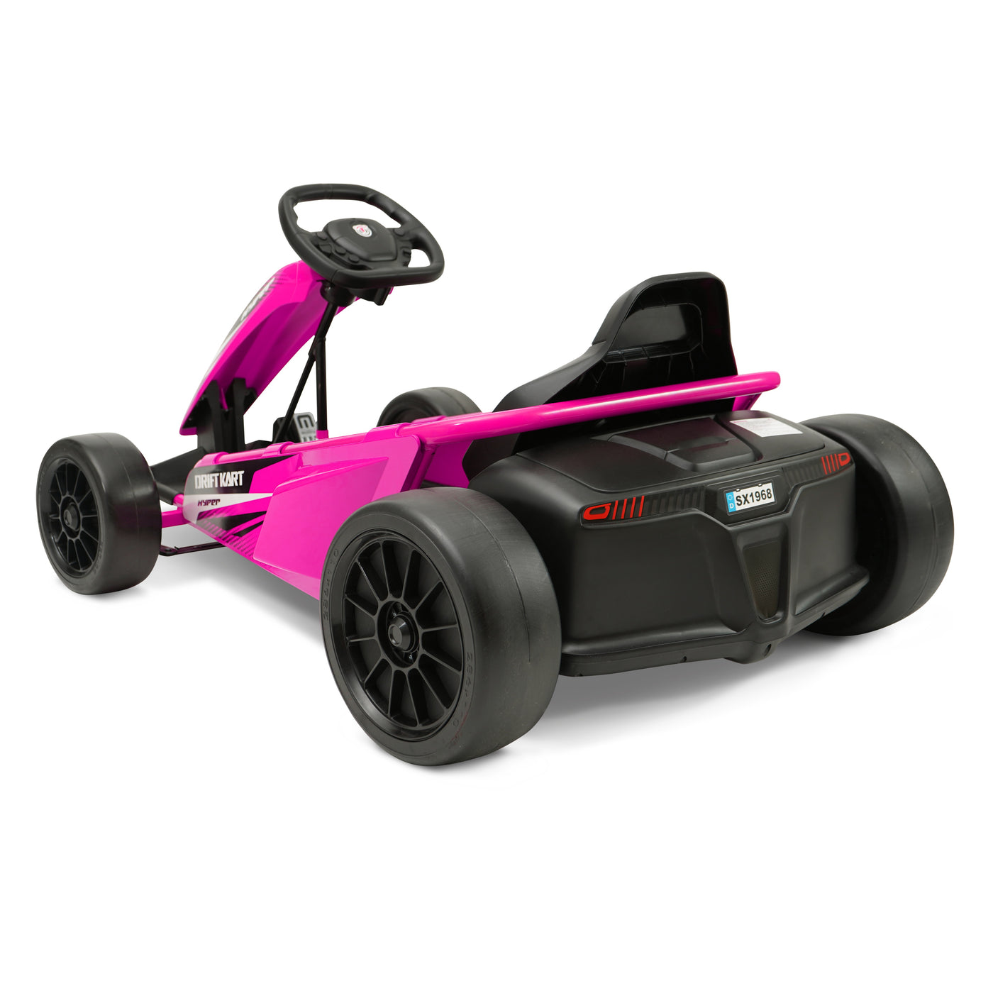 Hyper Toys 24V Go Kart Ride On, Pink, Recommended for Ages 8 to 14 Years