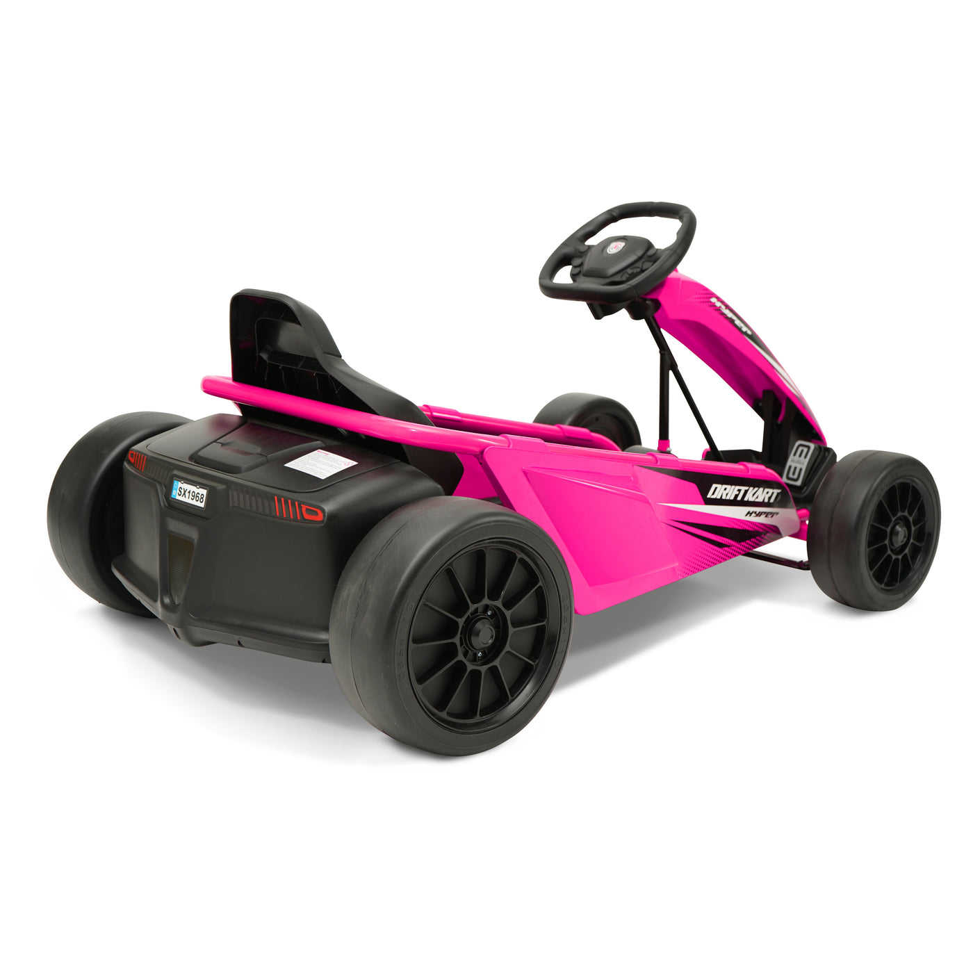 Hyper Toys 24V Go Kart Ride On, Pink, Recommended for Ages 8 to 14 Years