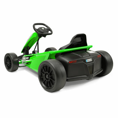 Hyper Toys 24V Drifting Go Kart Ride On for Kids, Green