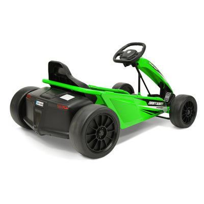 Hyper Toys 24V Drifting Go Kart Ride On for Kids, Green