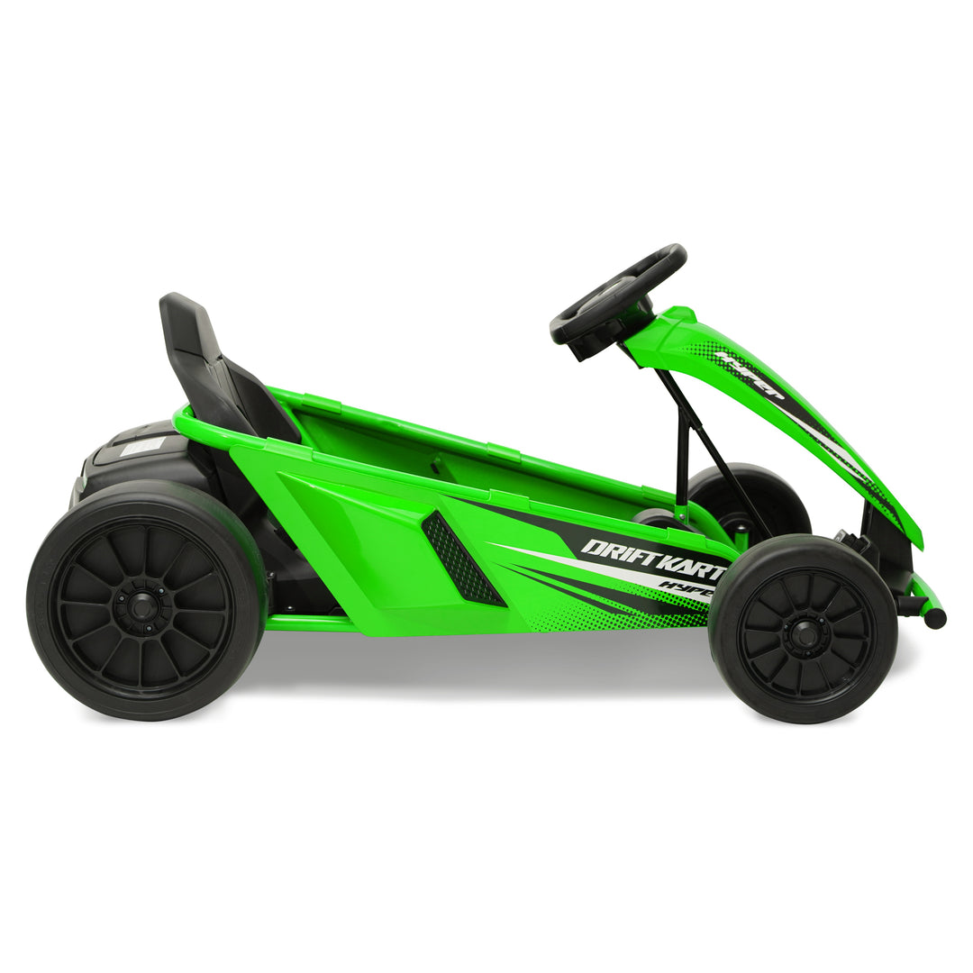 GO GO 7 グリーンスケーター Hyper Toys 24V Drifting Go Kart Ride On for Kids, Green