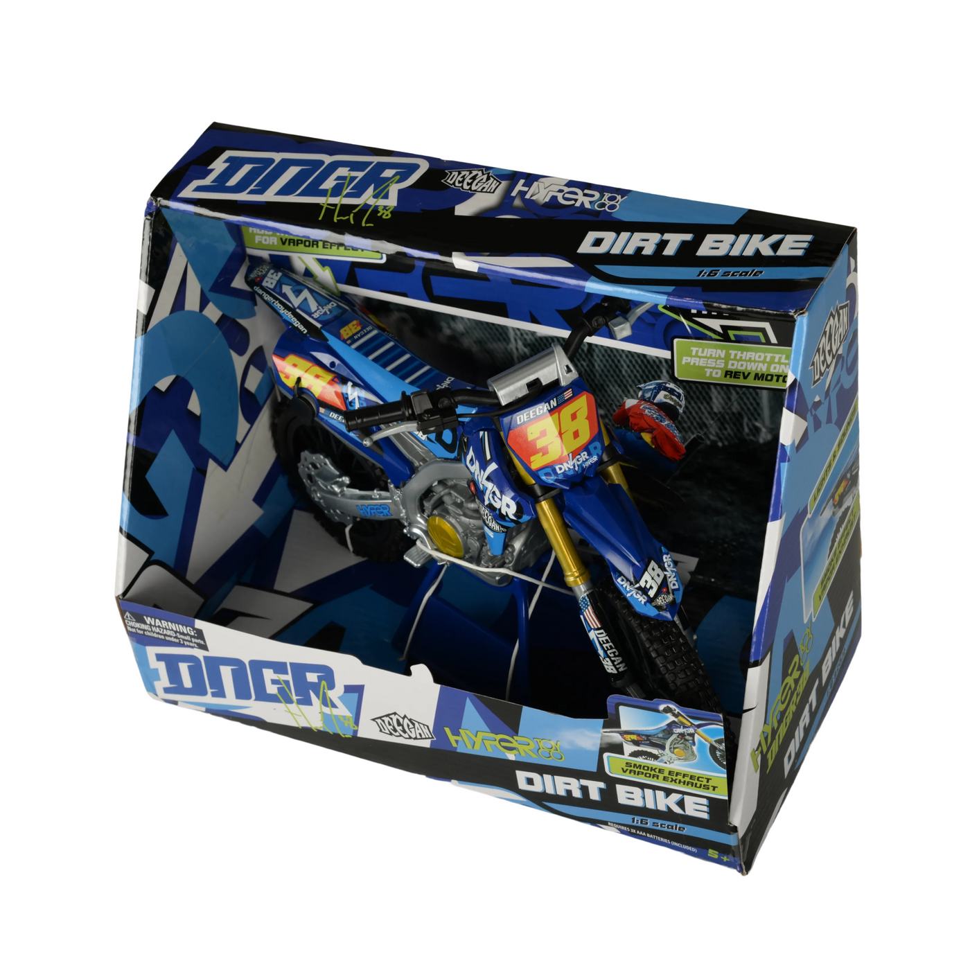 Hyper Toys 1:6 Haiden “DNGR Boy” Deegan Bike with Light, Sound & Vapor