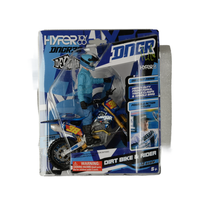 ミニカー Deegan DNGR38 Motocross Toy 1/12 Haiden “DNGR Boy” Deegan Rider & Dirt Bike | Hyper Toys – Hyper Toy Co
