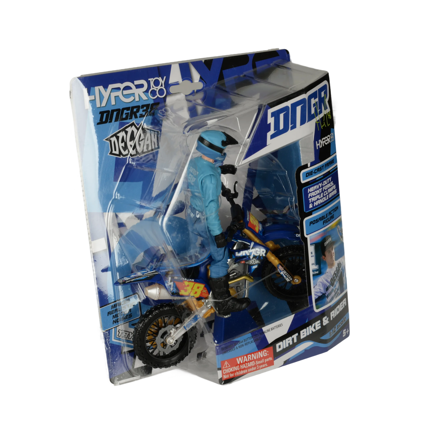 Hyper Toys Haiden “DNGR Boy” Deegan Rider & Dirt Bike – 1:12 Scale