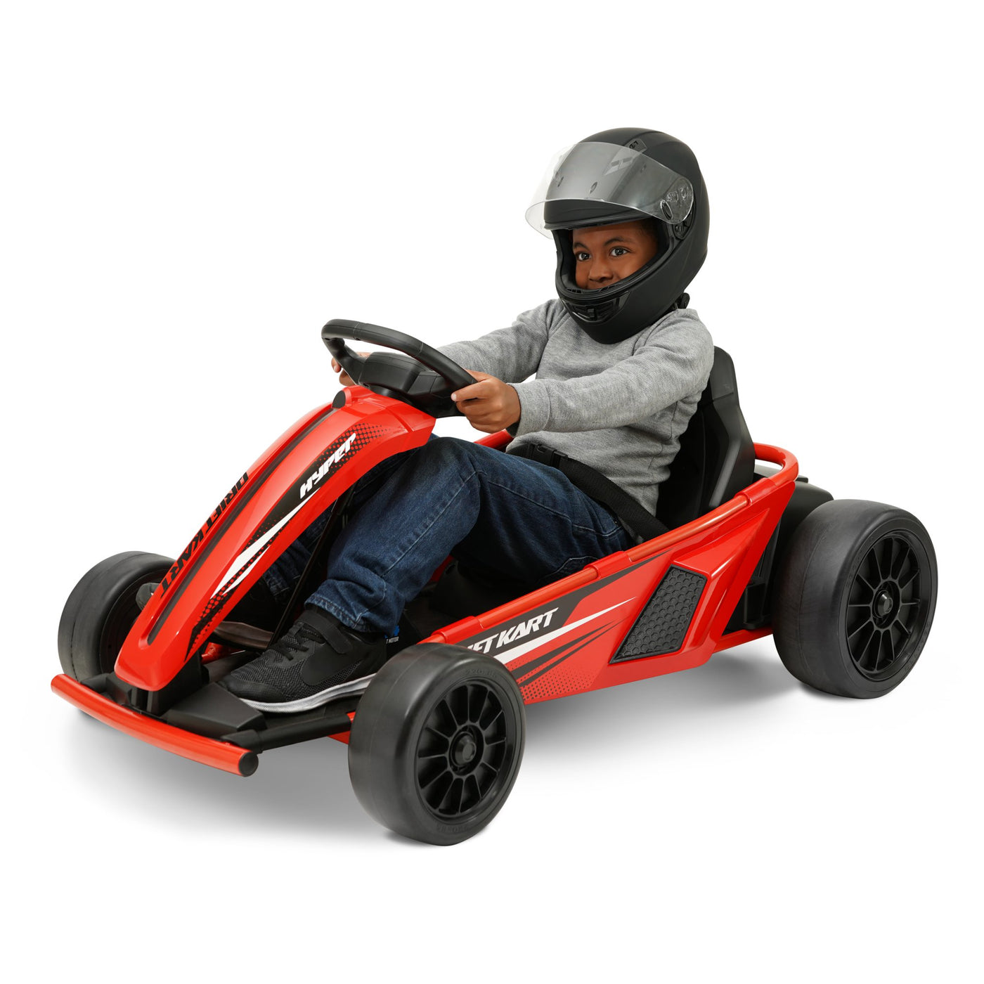 Hyper Toys 24V Drifting Go Kart Ride On for Kids, Red