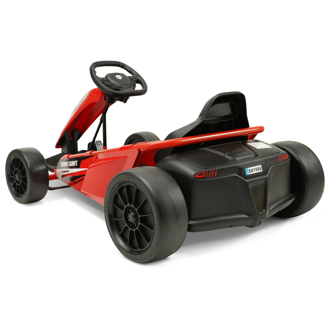 Hyper Toys 24V Drifting Go Kart Ride On for Kids, Red