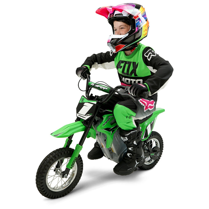 24V Hyper HPR350 Electric Motorcycle Green Hyper Toy