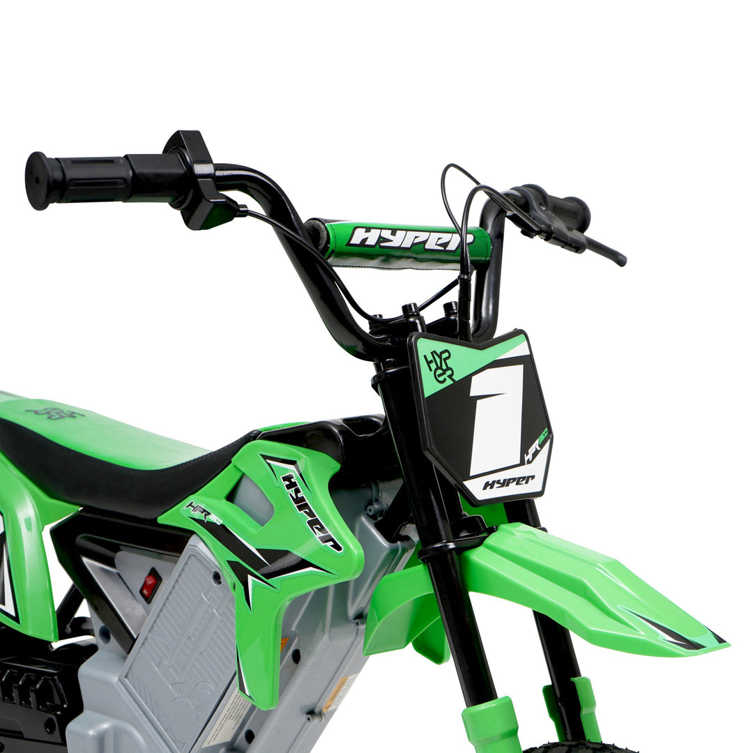 24V Hyper HPR350 Electric Motorcycle Green Hyper Toy