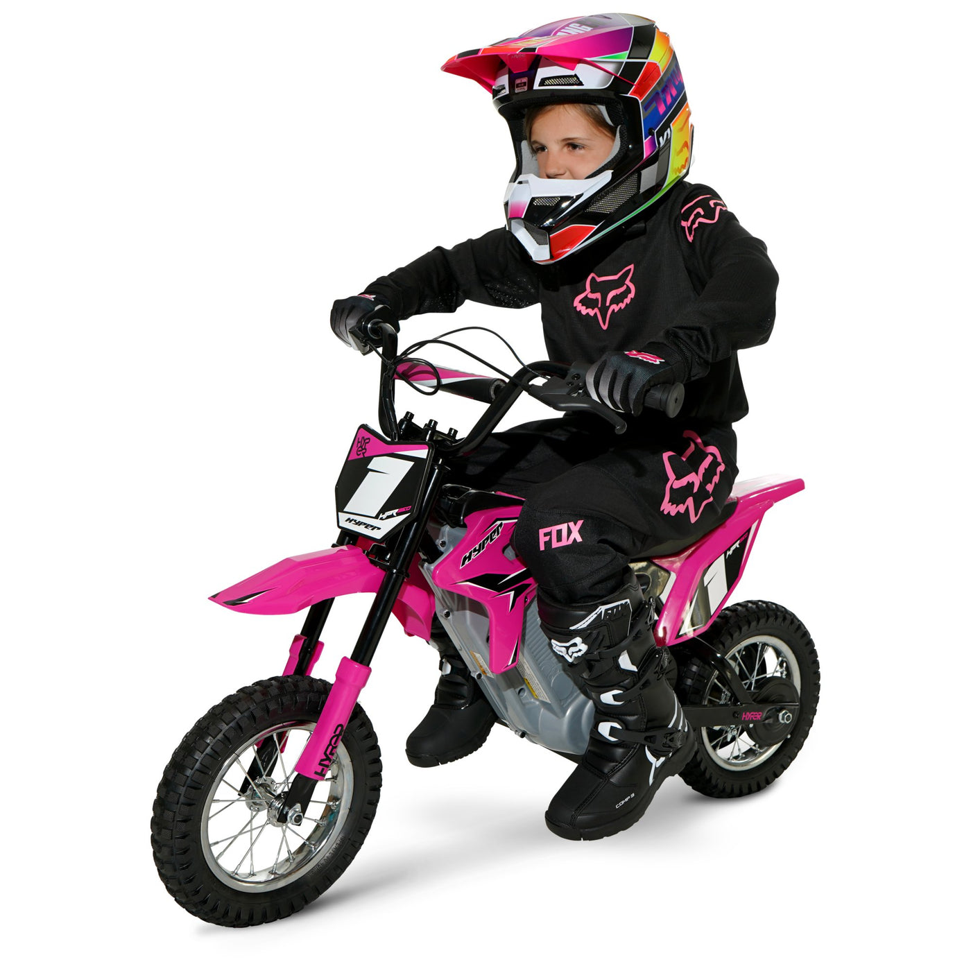 24V Hyper HPR350 Electric Motorcycle Pink