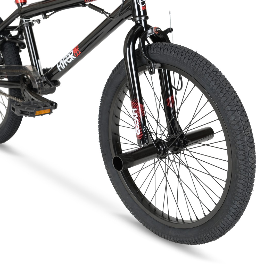 20 inch hyper spinner gloss black bmx bike