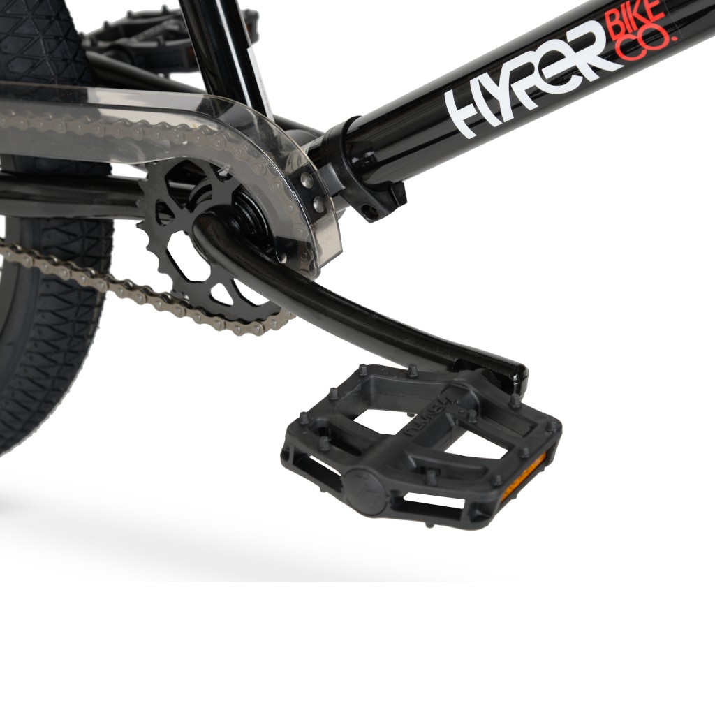 20 inch hyper spinner gloss black bmx bike