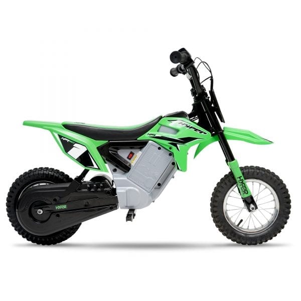 24V Hyper HPR350 Electric Motorcycle Green | Hyper Toy Company